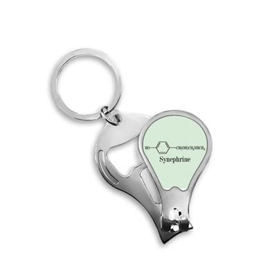 Adrenaline Checal Molecule Fingernail Clipper Cutter Opener Key Chain Scissor