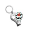 Brief Best Cool Crazy Cap Headgear Hat Fingernail Clipper Cutter Opener Key Chain Scissor view 1