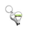 Hippo Body Combination Fingernail Clipper Cutter Opener Key Chain Scissor view 1