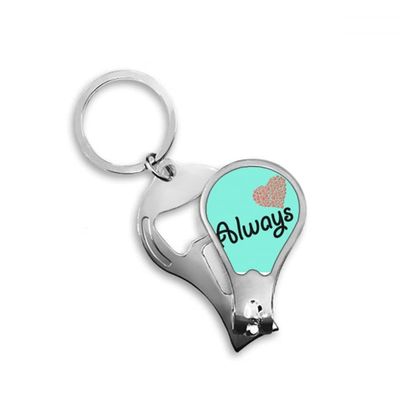Companion Forever Art Deco Fashion Fingernail Clipper Cutter Opener Key Chain Scissor