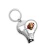 Animal Paper Break Shocks Bulls Fingernail Clipper Cutter Opener Key Chain Scissor view 1