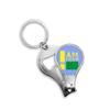 I Am from Libya Art Deco Fashion Fingernail Clipper Cutter Opener Key Chain Scissor view 1