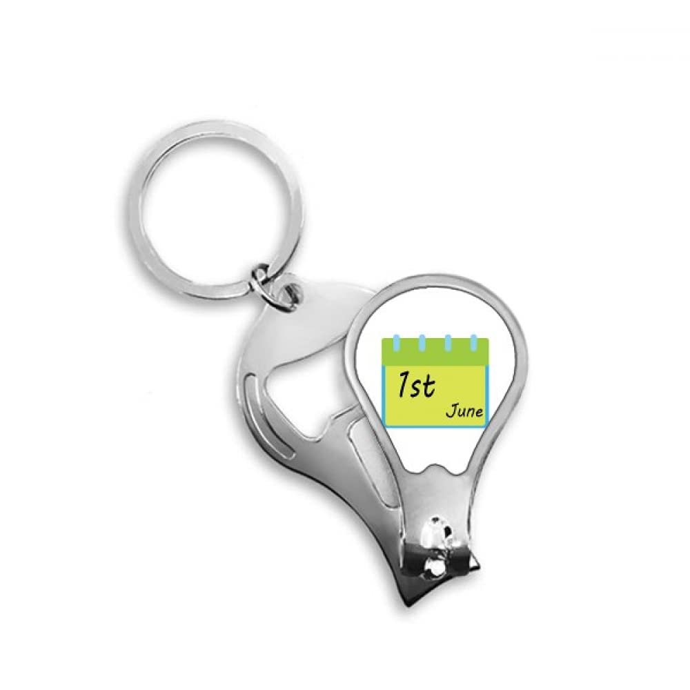 61 Children Day Happy Childhood Mark Fingernail Clipper Cutter Opener Key Chain Scissor