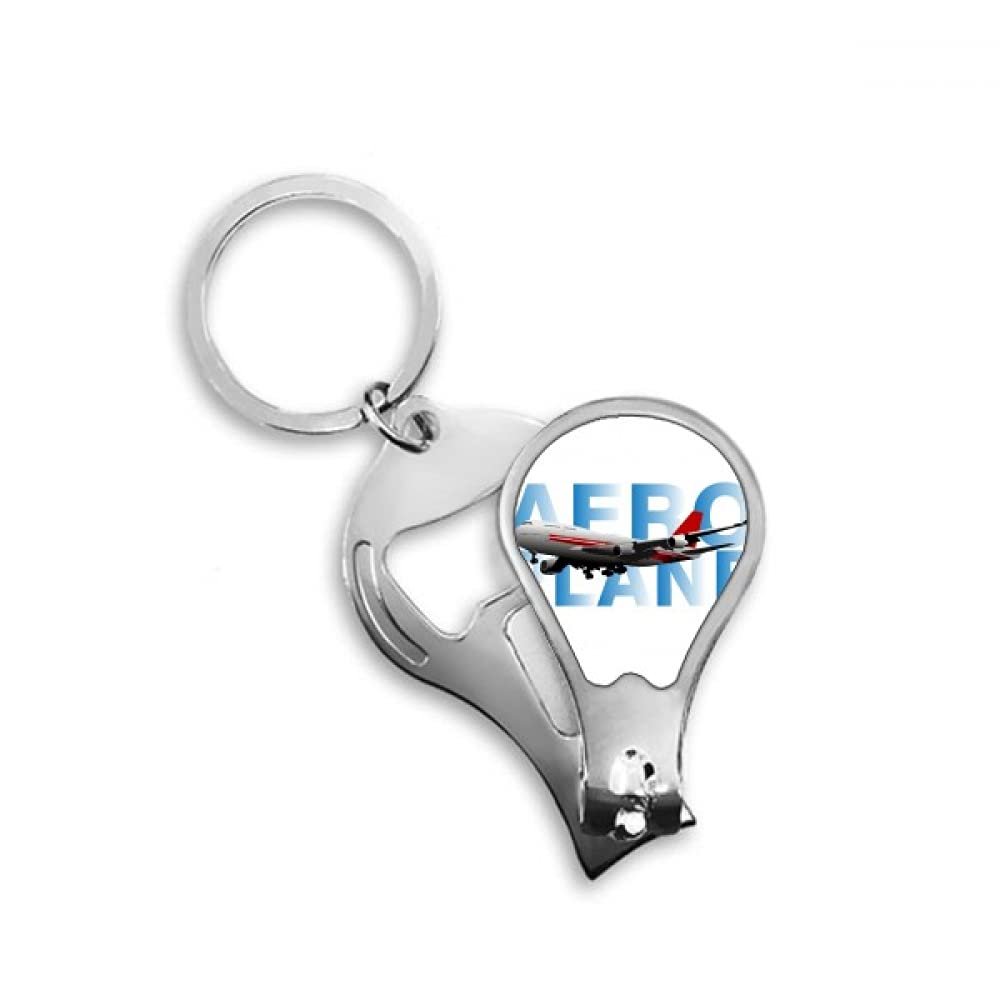Aircraft Operating Transportation Fingernail Clipper Cutter Opener Key Chain Scissor