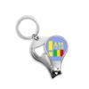I Am from Mali Art Deco Fashion Fingernail Clipper Cutter Opener Key Chain Scissor view 1