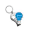 Grow Up Punk Style Art Deco Fashion Fingernail Clipper Cutter Opener Key Chain Scissor view 1