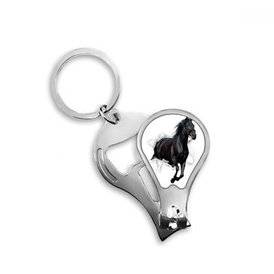 Animal Paper Break Shocks Horses Fingernail Clipper Cutter Opener Key Chain Scissor