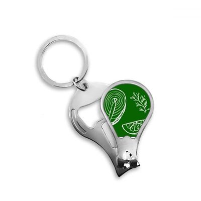 Abalone Aquatic Marine Assemblage Fingernail Clipper Cutter Opener Key Chain Scissor