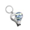 Earth Arctic Sea Art Deco Fashion Fingernail Clipper Cutter Opener Key Chain Scissor view 1