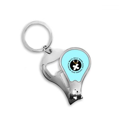 Environmental Penguin Lovely Fingernail Clipper Cutter Opener Key Chain Scissor