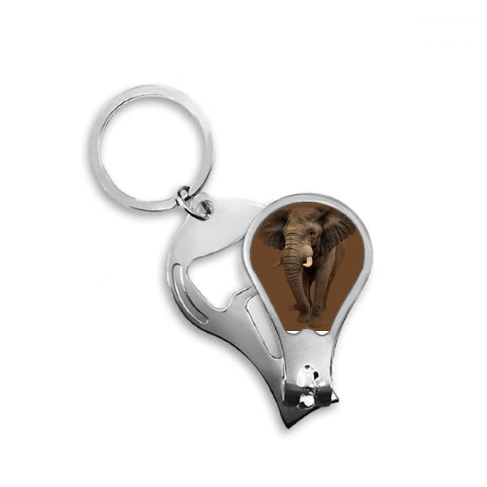 Elephant Teeth Independent Feet Fingernail Clipper Cutter Opener Key Chain Scissor