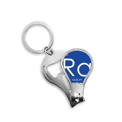 Chestry Elements Period Table Alkaline Earth Metal Radium Ra Fingernail Clipper Cutter Opener Key Chain Scissor