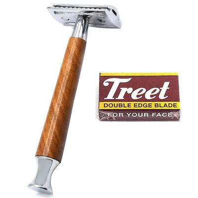 AAProTools 10 Treet Blade With Double Edge Shaving Safety Razor BTS-303