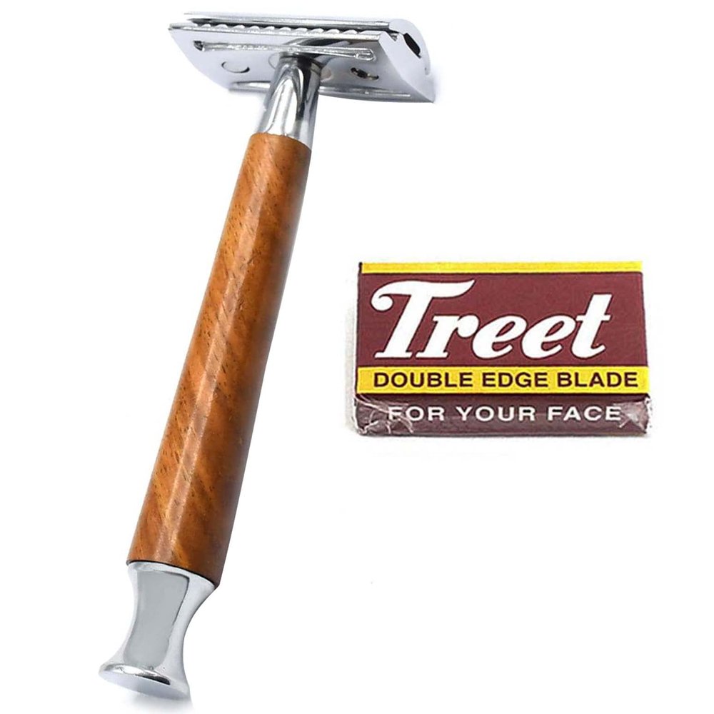 AAProTools 10 Treet Blade With Double Edge Shaving Safety Razor BTS-303