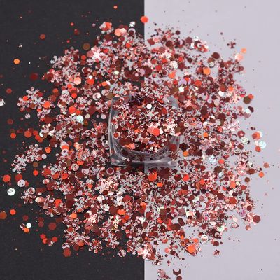 10 Grams/Pack - Christmas Holiday Snowflake Chunky Mixes Series Glitter - Festival Rave Beauty Makeup Face Body Nail Art Craft Tumbler Decoration CH140