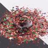 10 Grams/Pack - Christmas Holiday Red Chunky Tree Mixes Series Glitter - Festival Rave Beauty Makeup Face Body Nail Art Craft Tumbler Decoration CH135 view 3