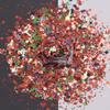 10 Grams/Pack - Christmas Holiday Red Chunky Tree Mixes Series Glitter - Festival Rave Beauty Makeup Face Body Nail Art Craft Tumbler Decoration CH135 view 4