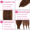 COOKOO Springy Afro Twist Hair 16 Inch 8 packs Pre Fluffed Marley Twist Braiding Hair Spring Twist Hair Kinky Twist Hair for Distressed Faux Locs Hair Synthetic Hair Extensions for Women(16 Inch,30#) view 3