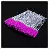 HANRUO Eyelash Extension Disposable Eyebrow Brush Mascara Wand Applicator Spoolers Eye Lashes Cosmetic Brushes Set Makeup Tools (Color : 25pcs Purple Red) view 1