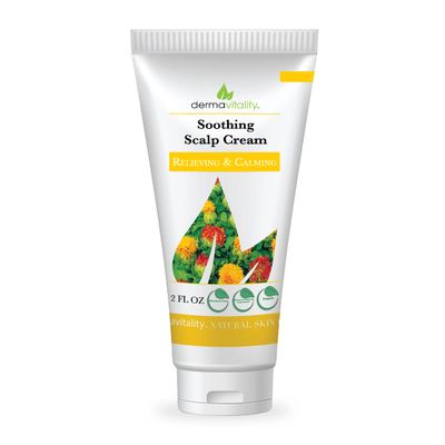Dermavitality Soothing Moisturizing Scalp Cream Natural Organic Lotion for to moisturize and soothe scalp  2 Ounces