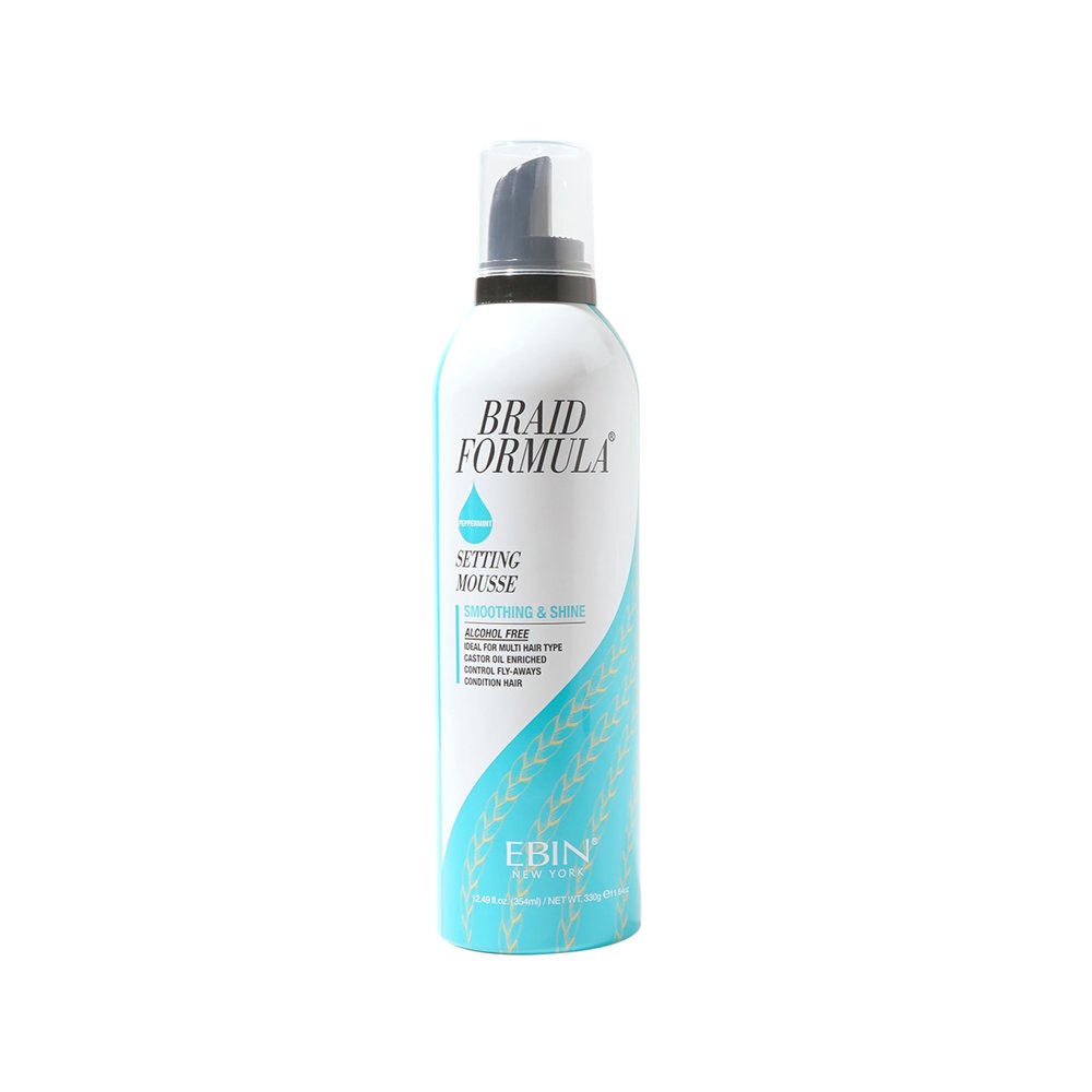 EBIN NEW YORK Braid Formula Setting Mousse (12.49 oz, Peppermint)