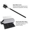 BLEGGEIT Pro Eyebrow Brush and Comb, Metal Eyelash Brush and Eyelash Comb Separator, Steel Brow Brush and Eyebrow Comb Set, Spoolie Brush and Angled Brow Brush, Precision Application, Defining and Shape (2 PCS) view 3