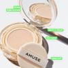 AMUSE SEOUL Dew Jelly Vegan Cushion Foundation (01 SOONSOO) | dewy, glow, long-lasting, double coverage, clean beauty, lightweight, natural look, foundation for sensitive skin, hydrating cushion view 3