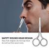 AsonTao Small Scissors With Round Tip Design - Professional Grooming for Hair, Eyelashes, Nose, Eyebrow Trimming, Mustache - Will Not Hurt the Nasal Cavity view 3
