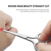 AsonTao Small Scissors With Round Tip Design - Professional Grooming for Hair, Eyelashes, Nose, Eyebrow Trimming, Mustache - Will Not Hurt the Nasal Cavity view 4
