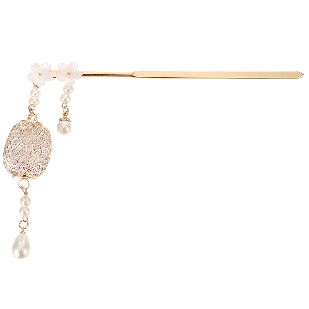 Beaupretty Floral Tassel Hair Forks Elegant Chinese Hairpins for Traditional Styles Lightweight and Smooth for All Hair Types for Updos and Special Occasions