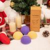myHomeBody Natural Konjac Facial Sponges - for Gentle Face Cleansing and Exfoliation - with Lavender Purple and Turmeric Yellow, Set of 4 view 2