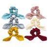10 Pcs Multicolor Rabbit Ears Floating Ribbon Hair Band Elastics Hair Ties Tassel Knotted Hair Scrunchies view 1