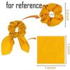 10 Pcs Multicolor Rabbit Ears Floating Ribbon Hair Band Elastics Hair Ties Tassel Knotted Hair Scrunchies view 2