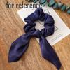 10 Pcs Multicolor Rabbit Ears Floating Ribbon Hair Band Elastics Hair Ties Tassel Knotted Hair Scrunchies view 3