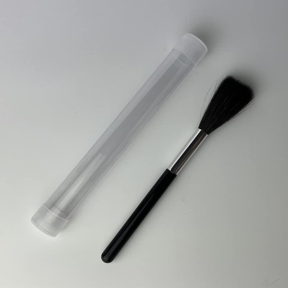 Latent Fingerprint Development And Lifting, Soft Gray Squirrel Hair Fingerprints Dusting Brush, Fingerprint Powder Kit (Round Brush)