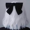 1 Piece Halloween Black Velvet Bowknot Hair Clips Gothic Retro Large Bowknot Ribbon Hair Clips Cosplay Hairpin view 3