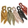 5 Pcs Floral Hair Ribbon Scrunchies Flowers Hair Bow Scarf Scrunchies Polyester Hair Ties view 1