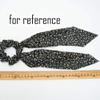 5 Pcs Floral Hair Ribbon Scrunchies Flowers Hair Bow Scarf Scrunchies Polyester Hair Ties view 2