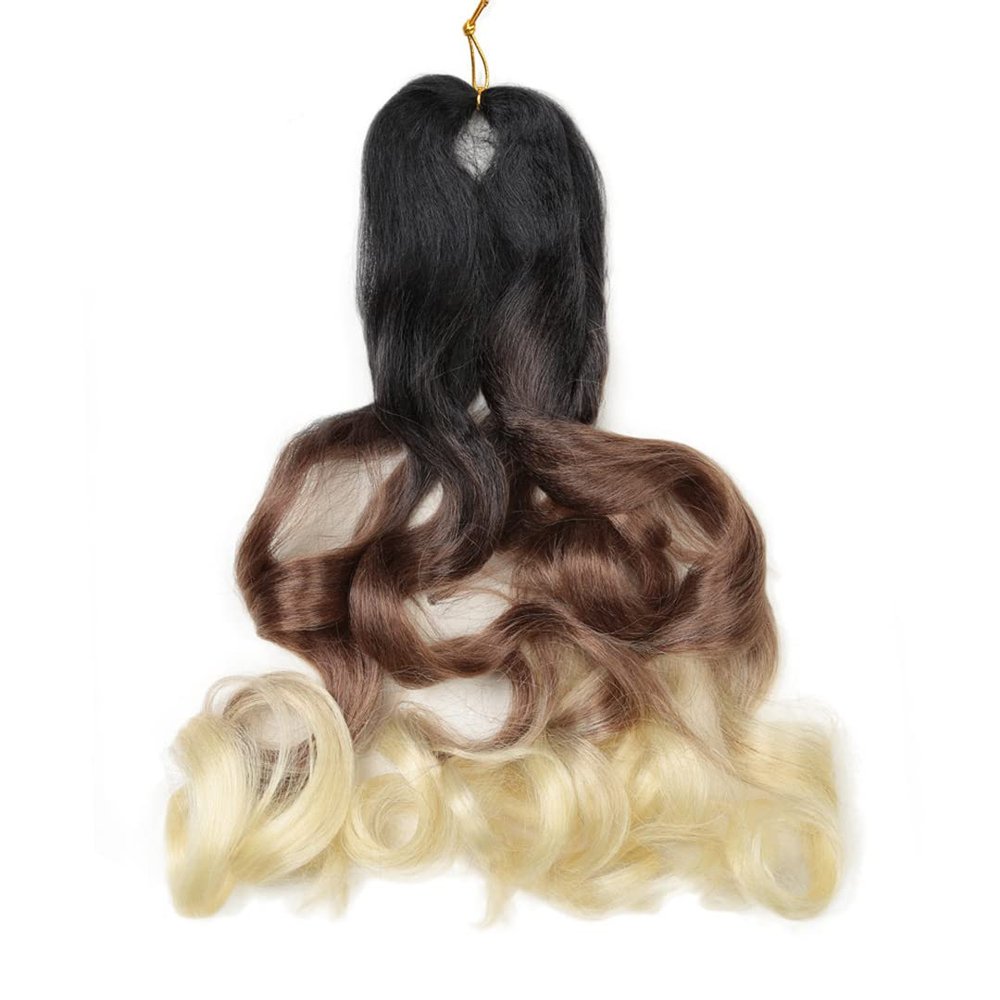 20 Inch Synthetic Loose Deep Crochet Braids Hair Pre Stretched Ombre Braiding Hair Extensions For Black Women C15 20inches 1Pcs/Lot