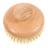 1pc Bath Brush Massager Body Exfoliating Brush Skin exfoliator Brush Round Shower Brush exfoliating Scrub Bath Back Brush Dead Skin Body Brush Handle Body wash Lotus Tree view 1