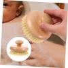 1pc Bath Brush Massager Body Exfoliating Brush Skin exfoliator Brush Round Shower Brush exfoliating Scrub Bath Back Brush Dead Skin Body Brush Handle Body wash Lotus Tree view 2