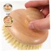 1pc Bath Brush Massager Body Exfoliating Brush Skin exfoliator Brush Round Shower Brush exfoliating Scrub Bath Back Brush Dead Skin Body Brush Handle Body wash Lotus Tree view 3