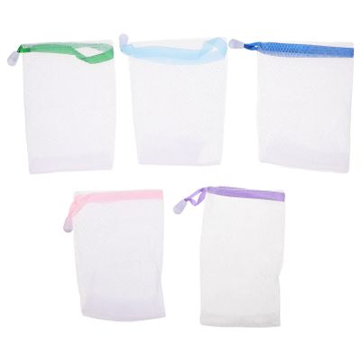 20pcs Soap Mesh Bag Exfoliating Soap Pouch Soap Lather Bag Foaming Nets Mesh Soap Facial Tool Bathing Soap Pouch Soap Saver Pouch Manual Soap Flower Pe