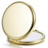 Getinbulk Compact Mirror Bulk, Pack of 6 Double-Sided 1X/2X Magnifying Metal Makeup Mirrors(Round, Gold) view 1