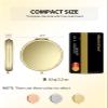 Getinbulk Compact Mirror Bulk, Pack of 6 Double-Sided 1X/2X Magnifying Metal Makeup Mirrors(Round, Gold) view 2