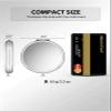 Getinbulk Compact Mirror Bulk, Pack of 6 Double-Sided 1X/2X Magnifying Metal Makeup Mirrors(Round, Silver) view 2