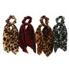 4 Pcs Leopard Print Hair Ribbon Scrunchies Hair Knotted Scarf Scrunchies Polyester Hair Ties view 1