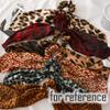 4 Pcs Leopard Print Hair Ribbon Scrunchies Hair Knotted Scarf Scrunchies Polyester Hair Ties view 2