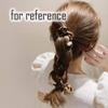 4 Pcs Leopard Print Hair Ribbon Scrunchies Hair Knotted Scarf Scrunchies Polyester Hair Ties view 4