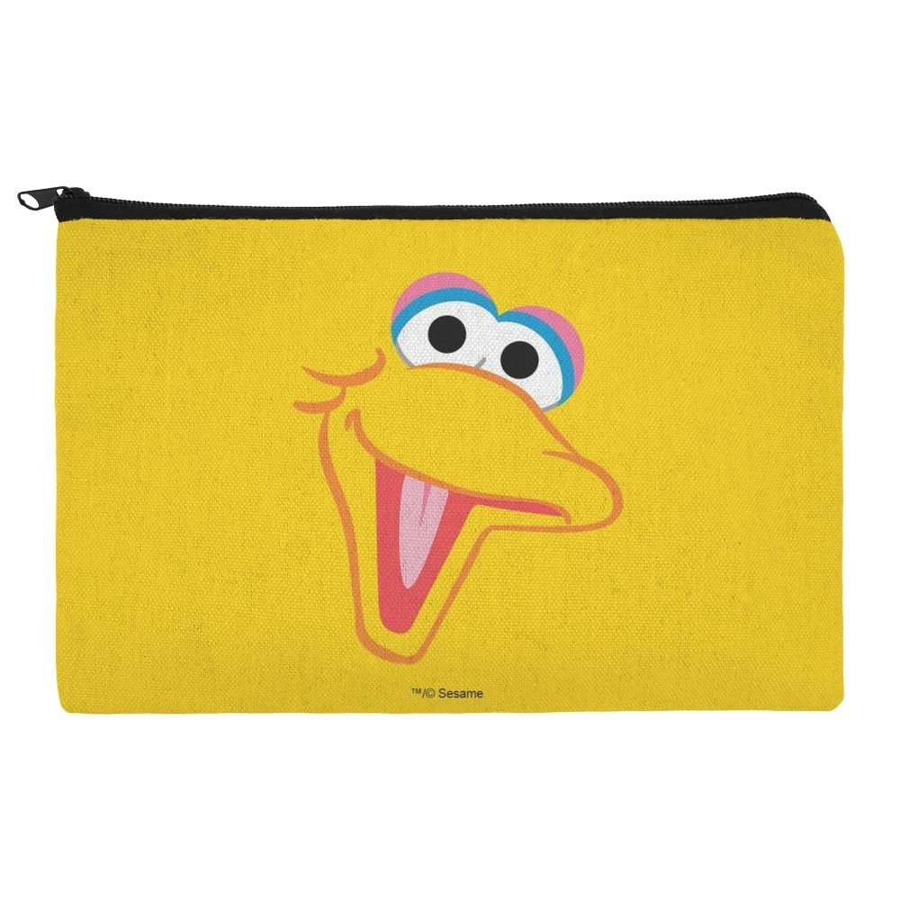 GRAPHICS & MORE Sesame Street Big Bird Face Accessories Pencil Pen Bag Organizer Pouch